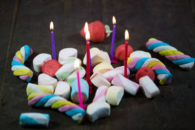 Close-up of multi colored candies