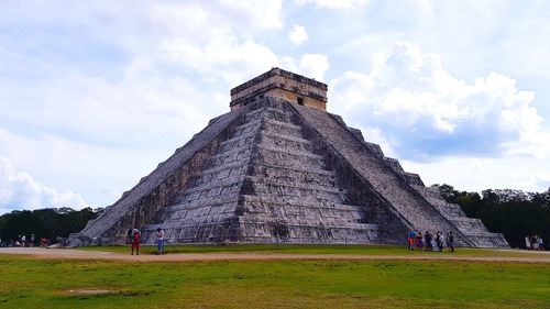 View of historical building against cloudy sky