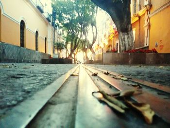 Walkway along buildings