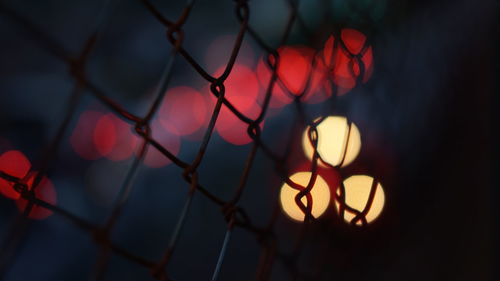 Close-up of chainlink fence