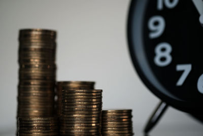 Close-up of coins