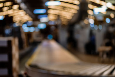 Defocused image of illuminated lights