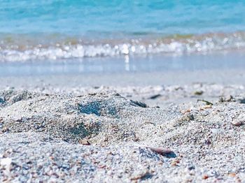 Surface level of beach