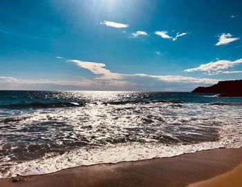 Scenic view of sea against sky