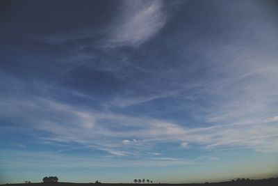Low angle view of cloudy sky
