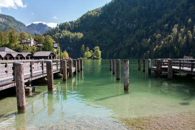 View of pier over sea