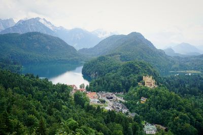 Scenic view of hohenschwangau castle