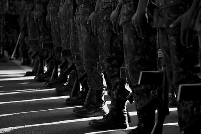 Military parade in honor of brazil's independence. celebrations are held across the country.