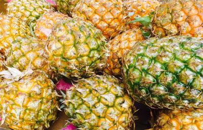 Full frame shot of fruits for sale in market