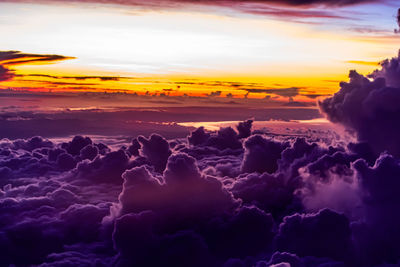 Scenic view of cloudscape during sunset