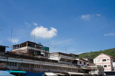 Buildings against sky in city