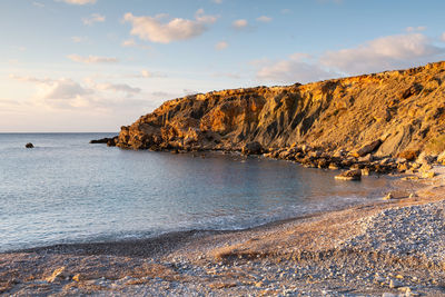 Coastal landscape near kalo nero village in southern crete.