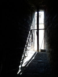 Corridor in darkroom at home