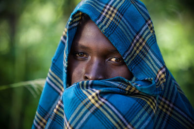 Close-up portrait of boy