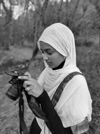 Ethiopian beauty looking at camera