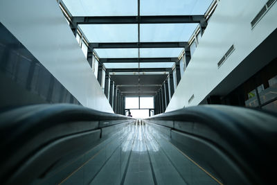 Escalator perspective from low angle landscapeescalator perspective from low angle landscape