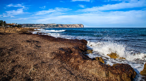 Scenic view of sea against sky