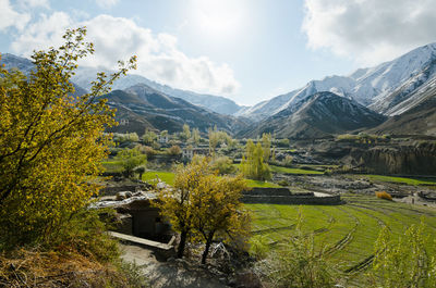 Scenic view of landscape against sky