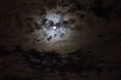 Low angle view of cloudy sky