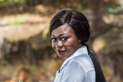 Portrait of a smiling woman