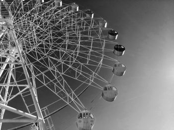 Low angle view of ferris wheel against sky