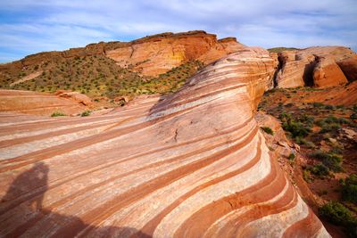 Scenic view of rock formations