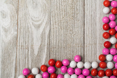 Close-up of multi colored eggs