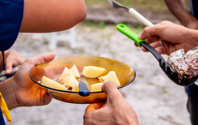 Plate with backed potato