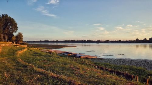 River against sky