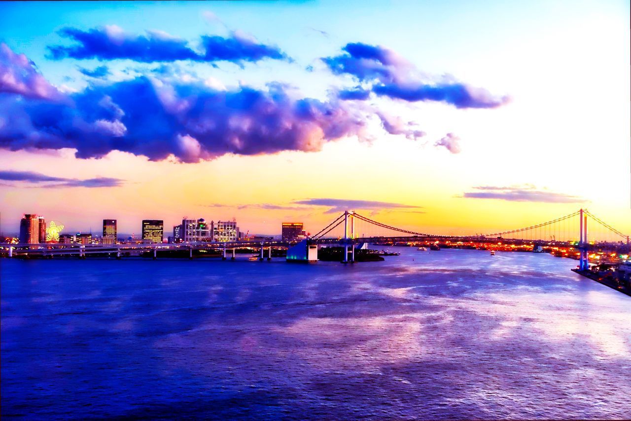 BRIDGE OVER SEA AGAINST SKY