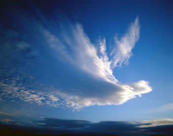 Low angle view of clouds in sky