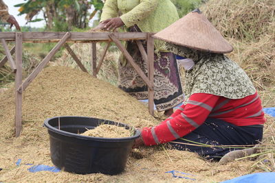 Man working in farm