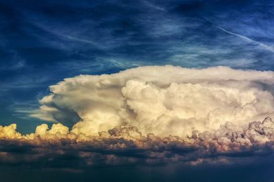 Low angle view of clouds in sky