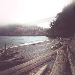 Scenic view of river against sky