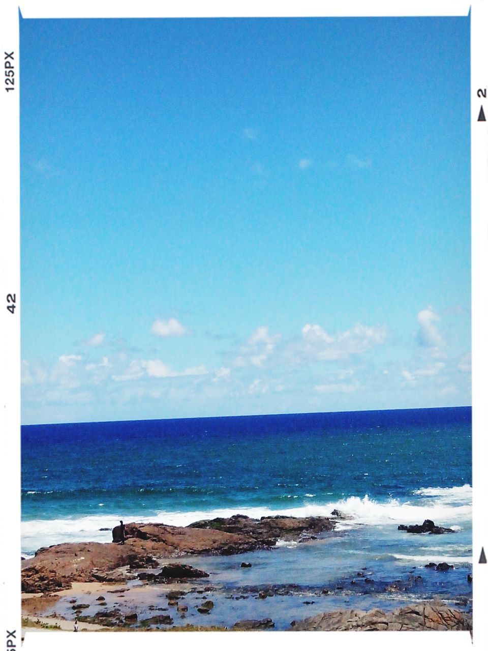 sea, transfer print, horizon over water, beach, water, sky, blue, shore, scenics, auto post production filter, tranquil scene, tranquility, beauty in nature, sand, nature, coastline, wave, idyllic, cloud, day