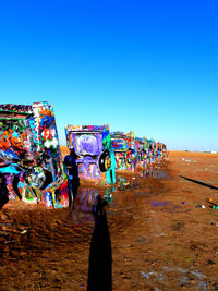 The colorful cadillac ranch