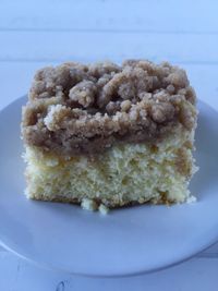 Close-up of dessert in plate on table