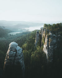 Panoramic view of landscape against sky