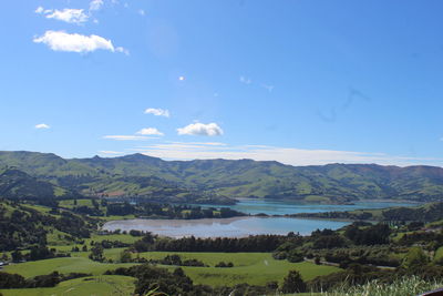 Scenic view of landscape against sky