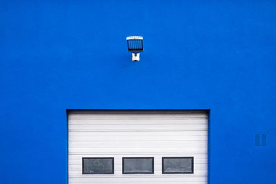 View of built structure against blue sky