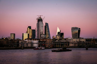 View of buildings at waterfront