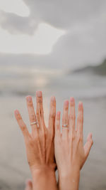 Close-up of human hand