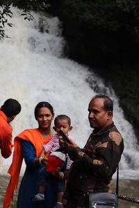 People standing in water