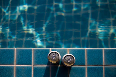 Full frame shot of swimming in pool