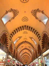 Low angle view of ceiling of a building