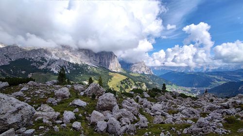 Panoramic view of landscape against sky