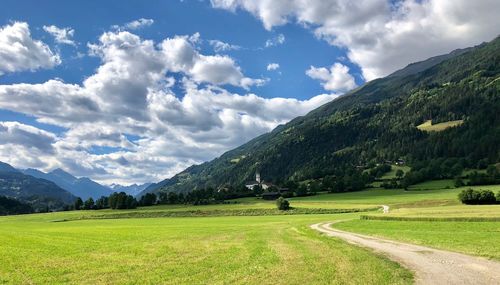 Scenic view of landscape against sky