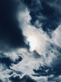 Low angle view of clouds in sky