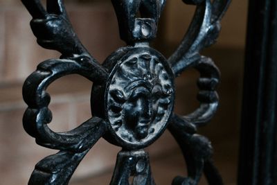 Close-up of metallic object