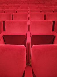 Full frame shot of empty chairs